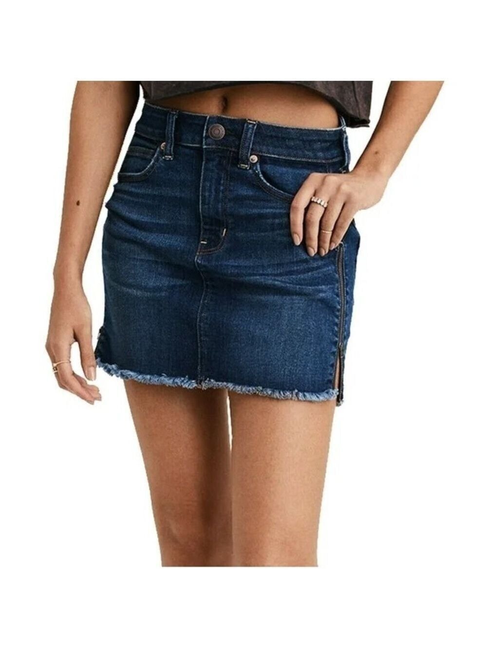AEO DENIM MINI SKIRT SZ 8